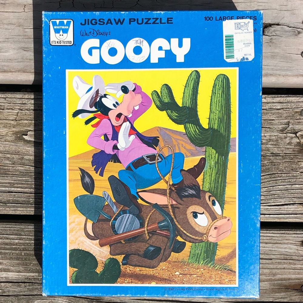 - ‘Cowboy Goofy’ 100 Pc Puzzle! EUC!